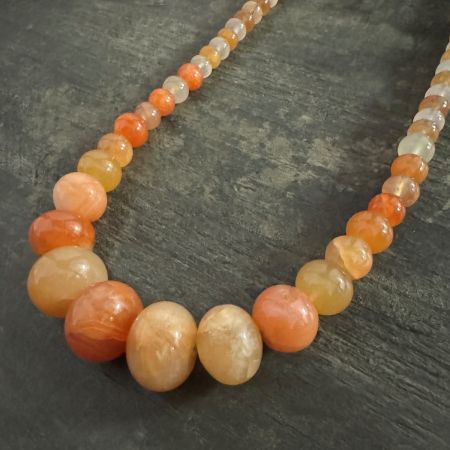 Orange Chalcedony Necklace