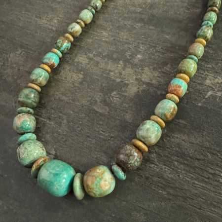 Golden Dragon Mountain Turquoise Necklace 