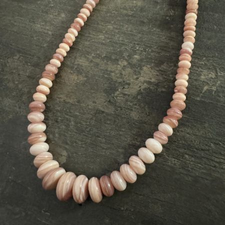 Bluefer Shell Rondelle Necklace 