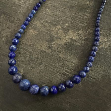 Small Lapis Rounds Necklace