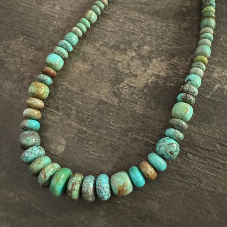 Anhui Turquoise Rondelle Necklace