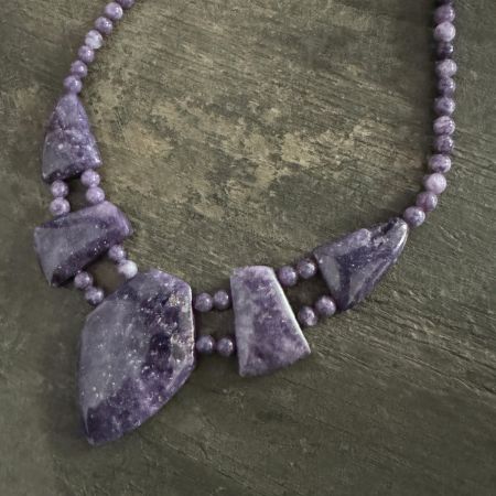 Lepidolite Freeform Necklace