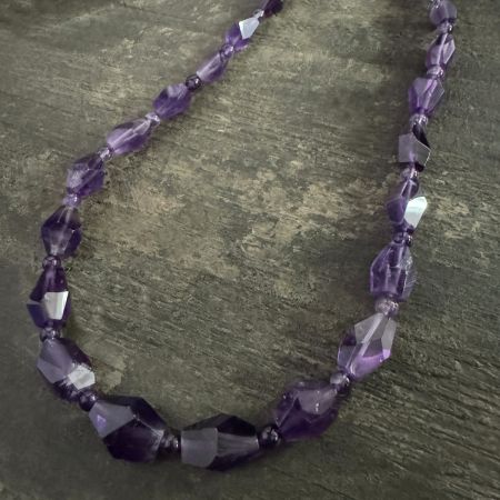 Amethyst Nugget Necklace