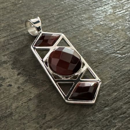 Red Tigers Eye Pendant 