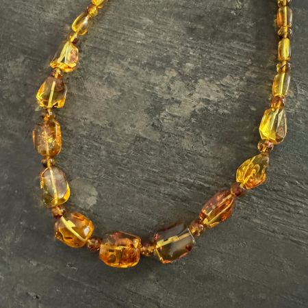 Amber Nugget Necklace 