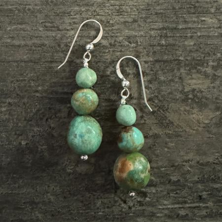 Turquoise Sacred Cloud Mountain Earrings