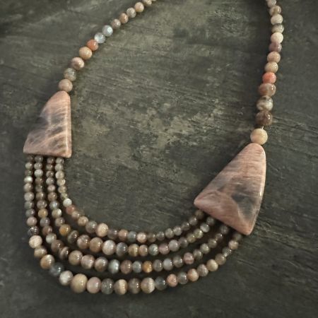 Cat's Eye Moonstone Necklace 