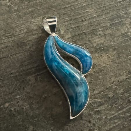 Blue Apatite Pendant