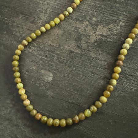 36" Volcanic Opal Necklace