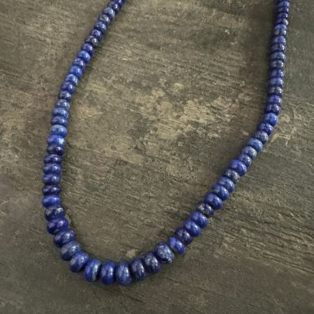 Lapis Rondelle Necklace