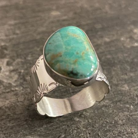 Turquoise Hill Freeform Ring - Size 9