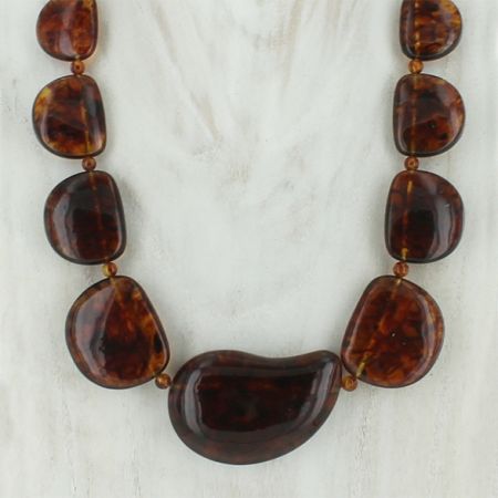 Brown Amber Necklace