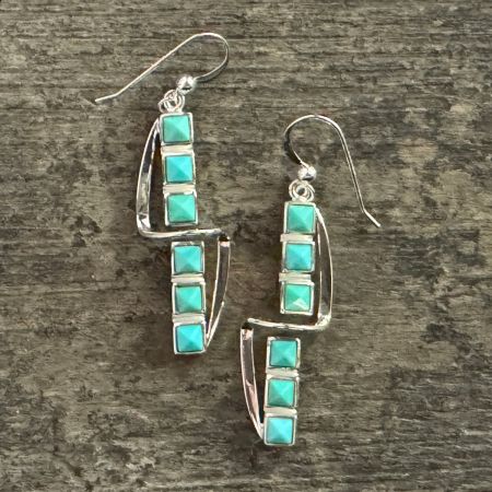 Campitos Turquoise Contemporary Earrings