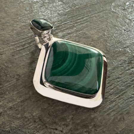Malachite Square Pendant