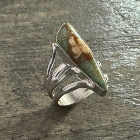 Nevada Boulder Turquoise Ring - Size 7