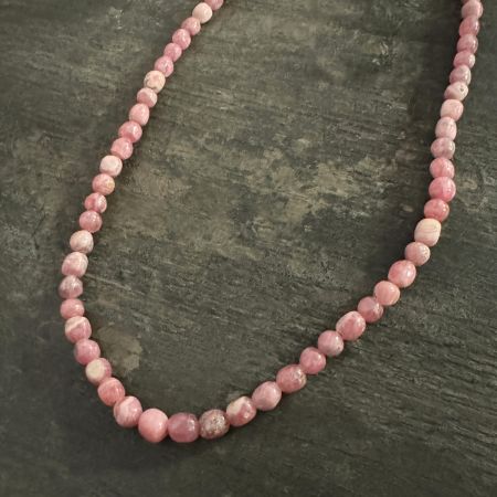 Rhodochrosite Nugget Necklace