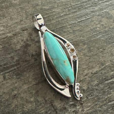 Campo Frio Turquoise & Citrine Pendant