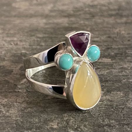 Multi Stone Ring - Size 9