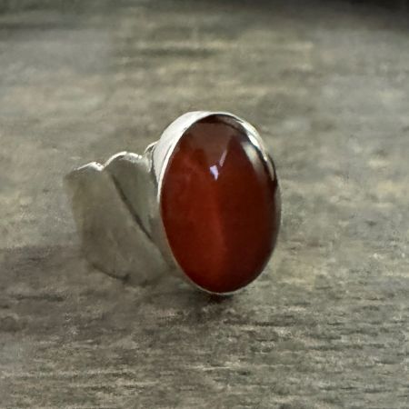 Amber Oval Ring - Size 9