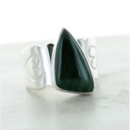 Malachite Ring Size 5