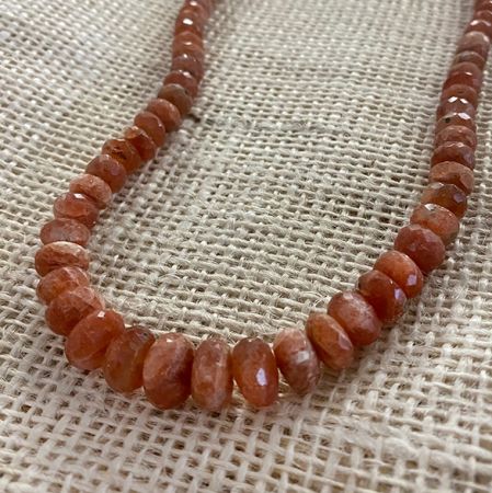 Peach Sunstone Necklace