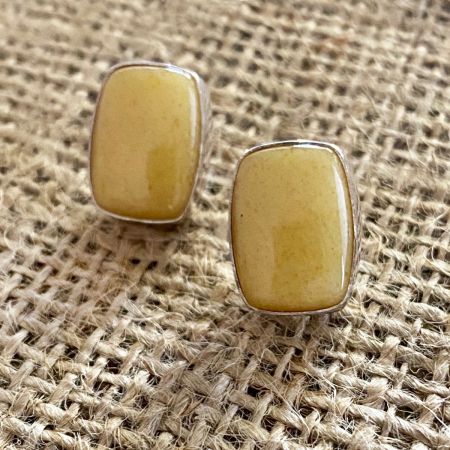 Butterscotch Amber Post Earrings