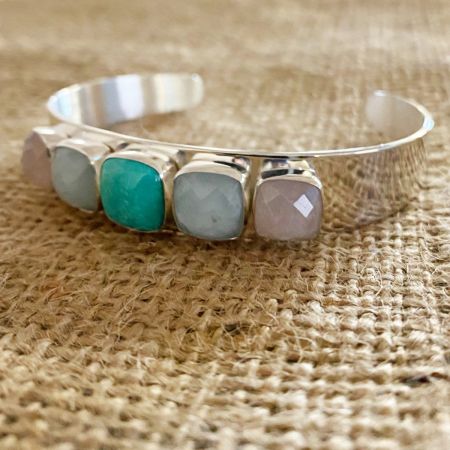 Multi Stone Cuff