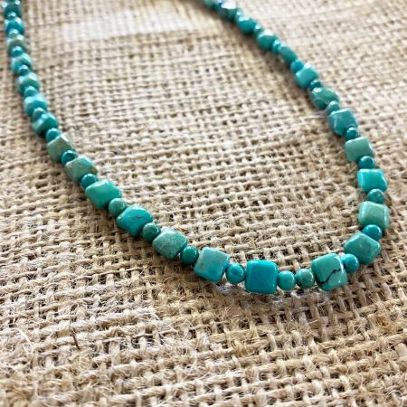 Andean Blue Turquoise Necklace