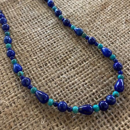 Lapis and Turquoise Medley Necklace