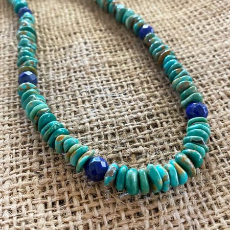 Tyrone Turquoise and Lapis Necklace