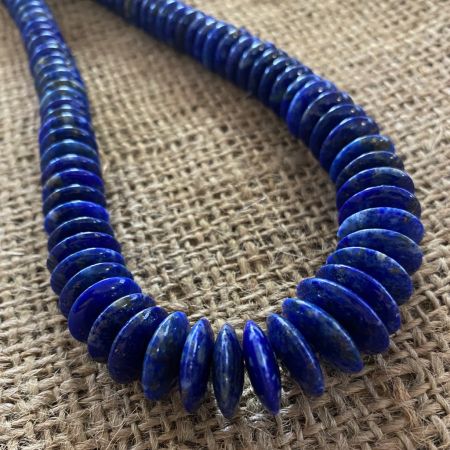 Lapis Disc Necklace