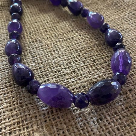 Amethyst Beaded Medley Necklace