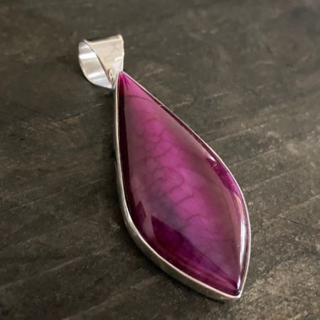 Purple Tiger Eye Freeform Pendant