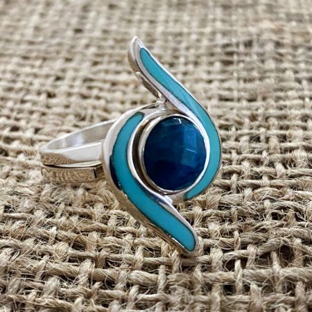 Campitos and Apatite Ring Set - Size 8
