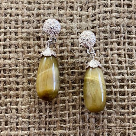 Blonde Tiger Earrings