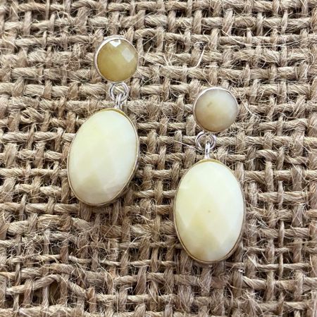 Yellow Opal Earrings