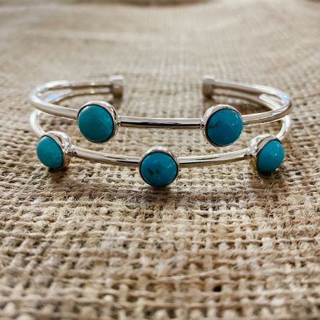 Mongolian Mist Turquoise Cuff