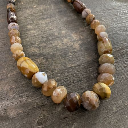 Ethiopian Opal & Chalcedony Necklace