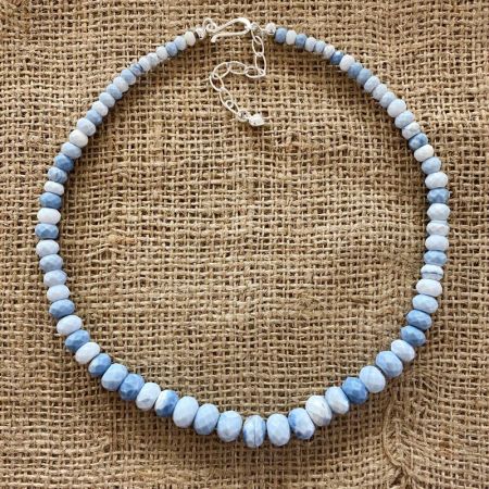 Dream Blue Opal Faceted Necklace