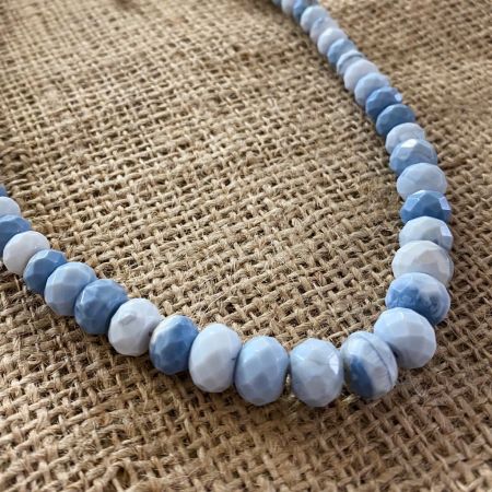 Dream Blue Opal Faceted Necklace