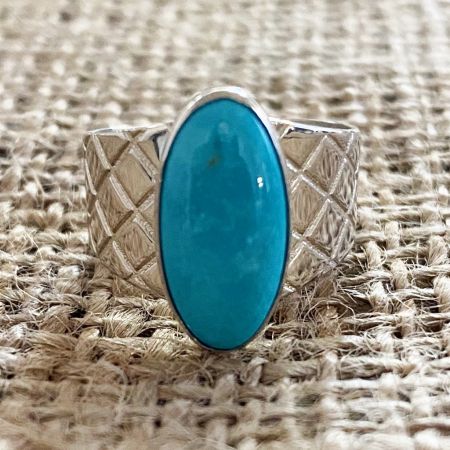 Andean Turquoise Ring - Size 7