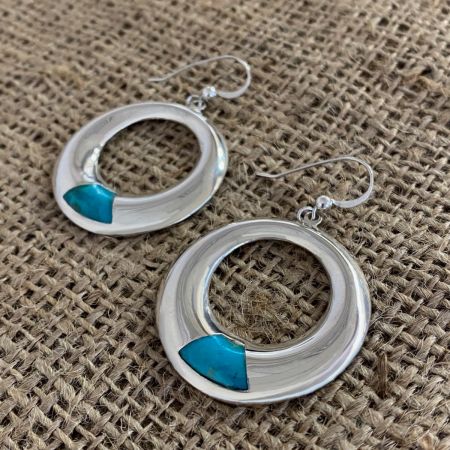 Santa Rita Turquoise Hoop Earrings