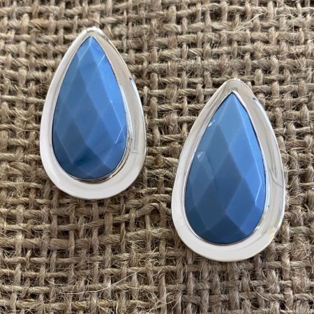 Royal Blue Opal Earrings