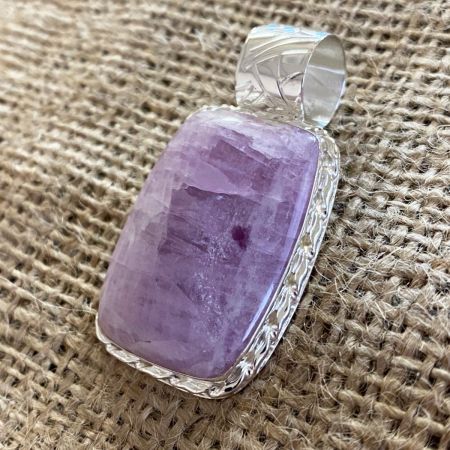 Rectangular Kunzite Pendant
