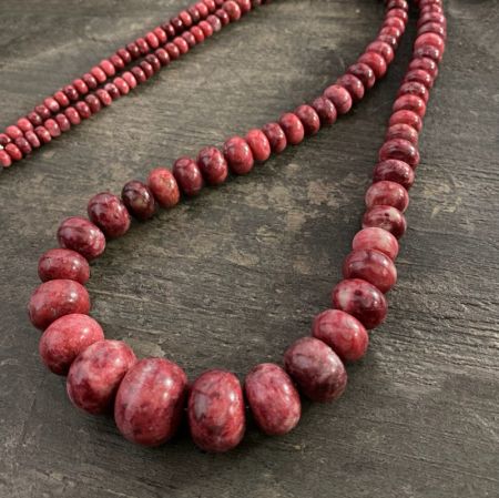 Thulite 32" Necklace