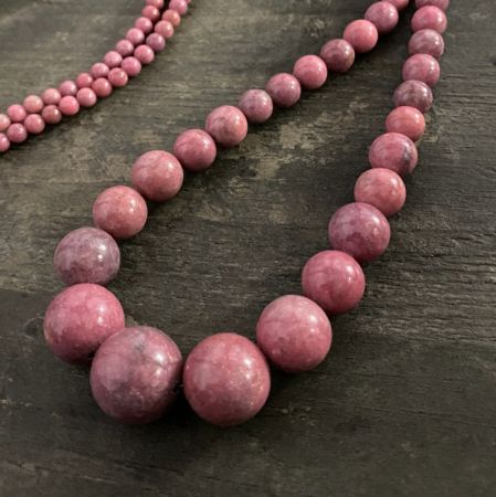 Mongolian Rhodonite 32" Necklace