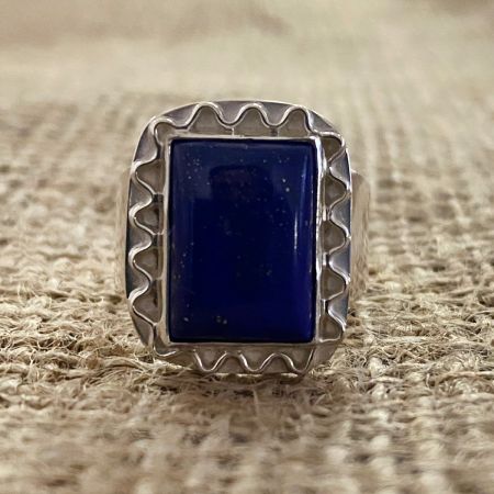 Lapis Door Ring - Size 9