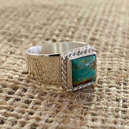 Turquoise Squared Ring - Size 7