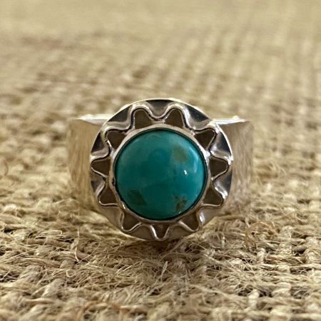 Turquoise Sun Ring - Size 7