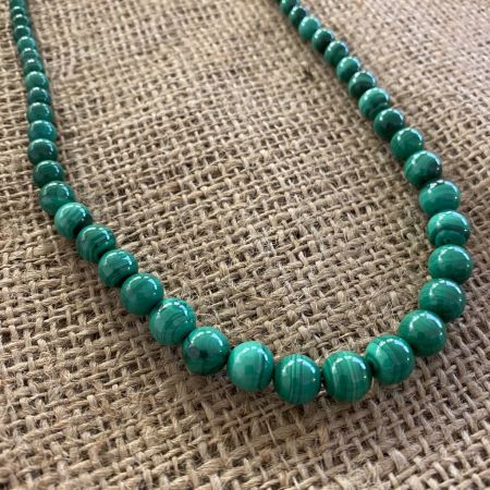 Graduated Malachite Necklace